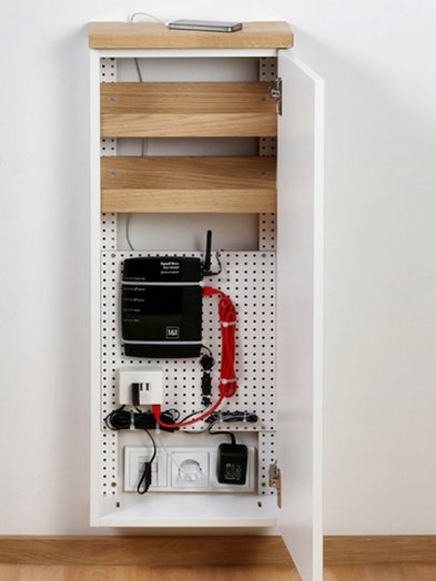 Kabel verstecken, Sideboard im Flur, Foto: tiny-sideboards.de