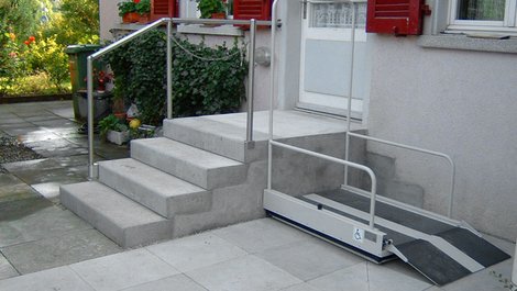 Eingangsbereich, Hebelift, Zugang, Foto: lebensgerecht.de