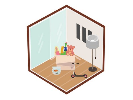 Umzug mit Kindern, Kinderzimmer, Grafik: immowelt.de